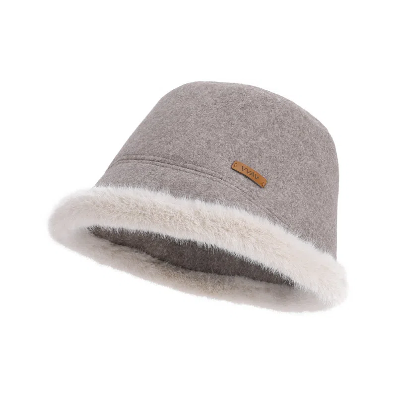 山一丸 韩版防风保暖水桶显脸小百搭护耳 涤纶 帽子 女款