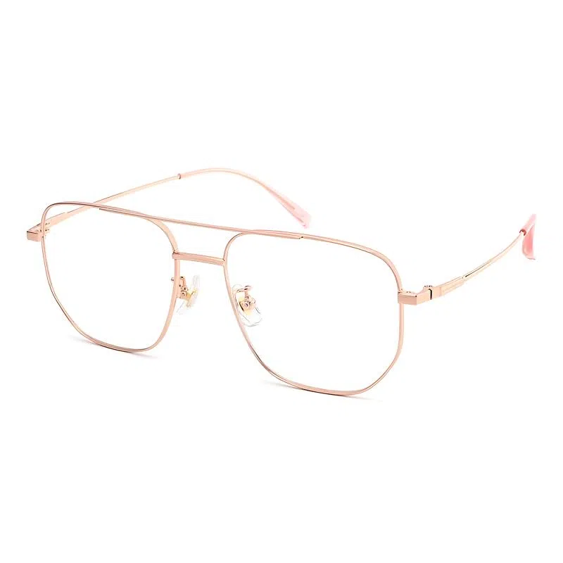 【可配度数】 佐川 时尚双梁眼镜框 超轻复古护目方圆脸显脸小 飞行员式 光学镜架 男女同款情侣款