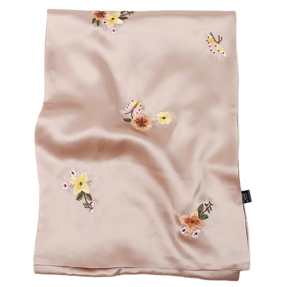 一米画纱 中式苏绣古典国风高级时尚刺绣真丝长巾优雅丝绸新娘披肩 桑蚕丝 丝巾 女款