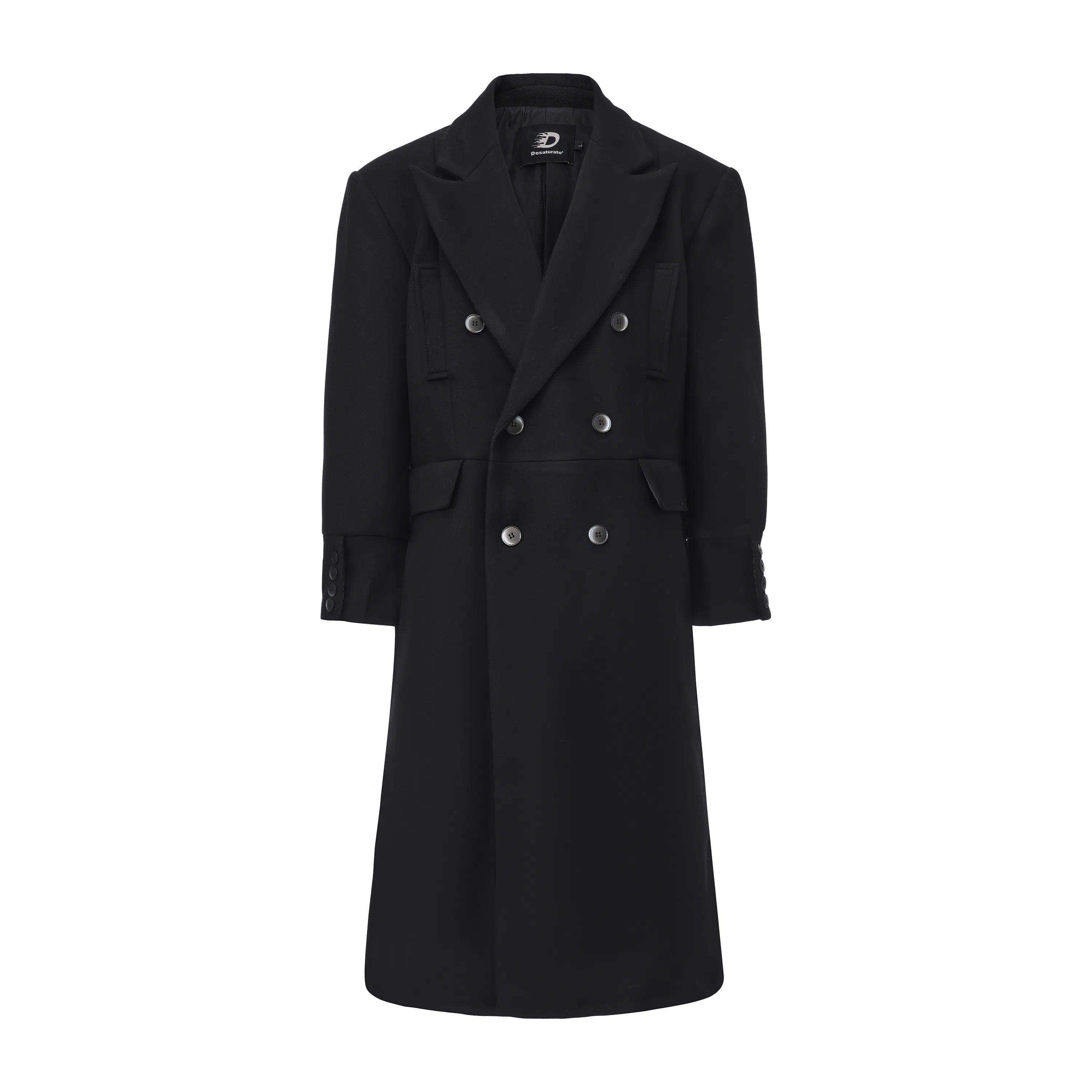 DESATURATE Deconstructed Wool Coat