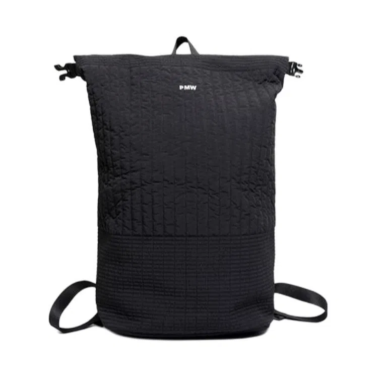 P.M.W Nylon Backpack Black