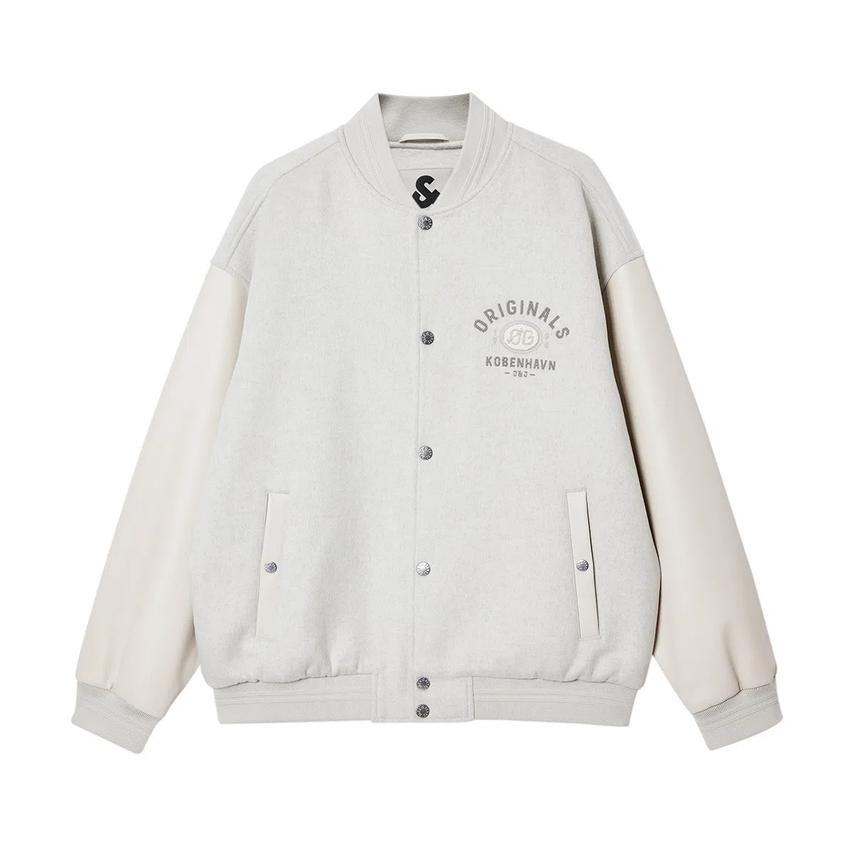 Jack Jones Embroidered Wool Coat