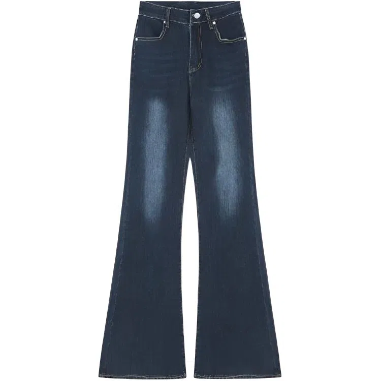 苏九儿 辣妹弹力修身微喇马蹄牛仔裤 女款