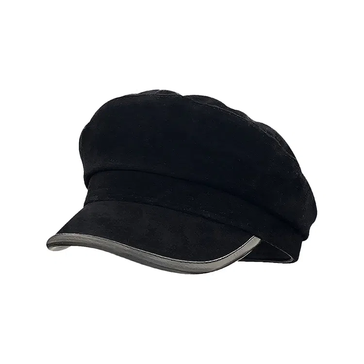 心水好物 复古磨毛麂皮绒画家帽子百搭显脸小报童帽户外休闲出游 棉 贝雷帽 男女同款情侣款