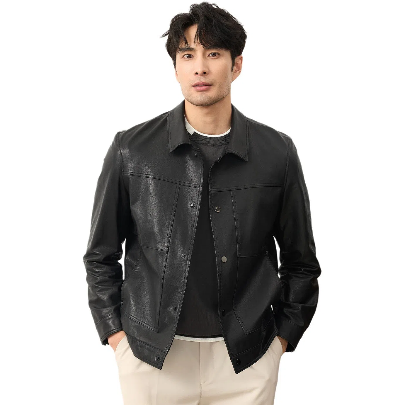 SLLAVIF Leather Jacket
