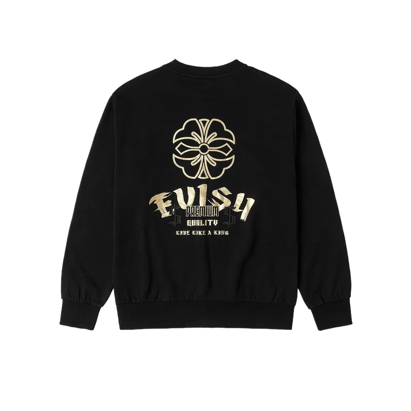 EVISU 2024 Fall Winter Sweatshirt Black