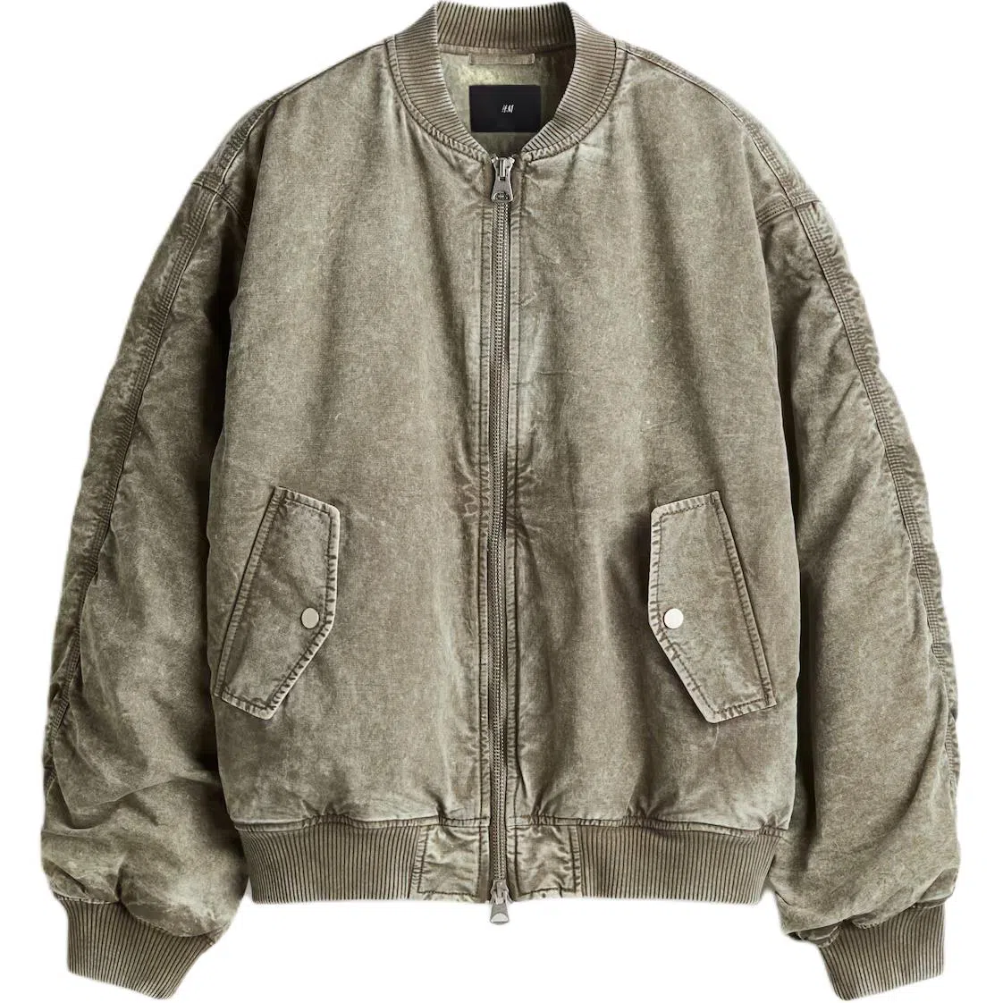 H&M Loose Fit Ribbed Pilot Jacket