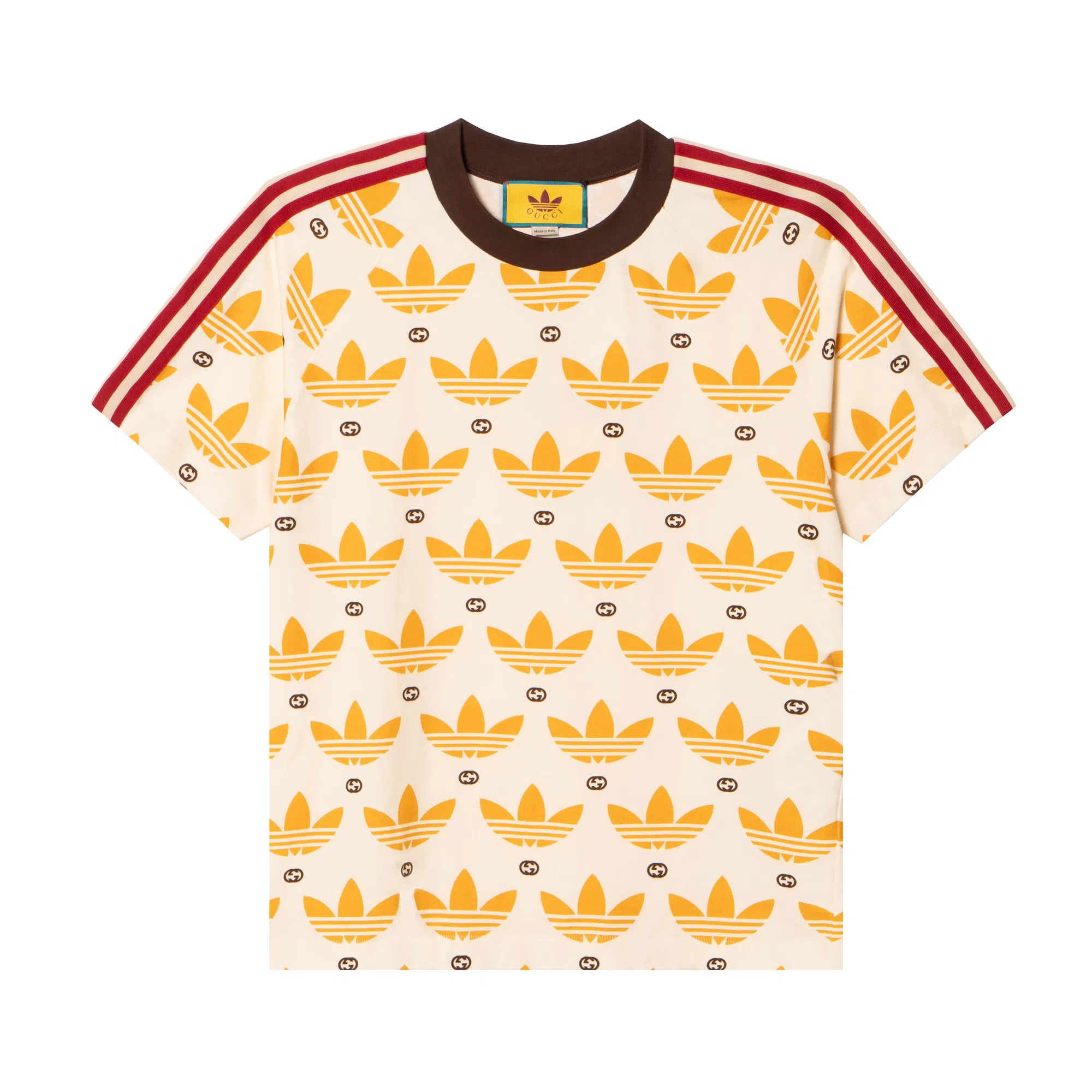 Gucci x adidas Logo T-Shirt Yellow