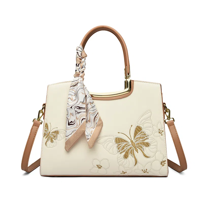 CLEVER&KETCH Elegant Embroidered Shoulder Bag