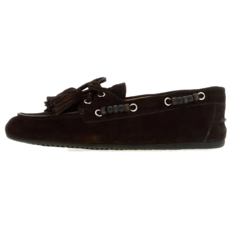 Miu Miu Tassel Loafers Brown