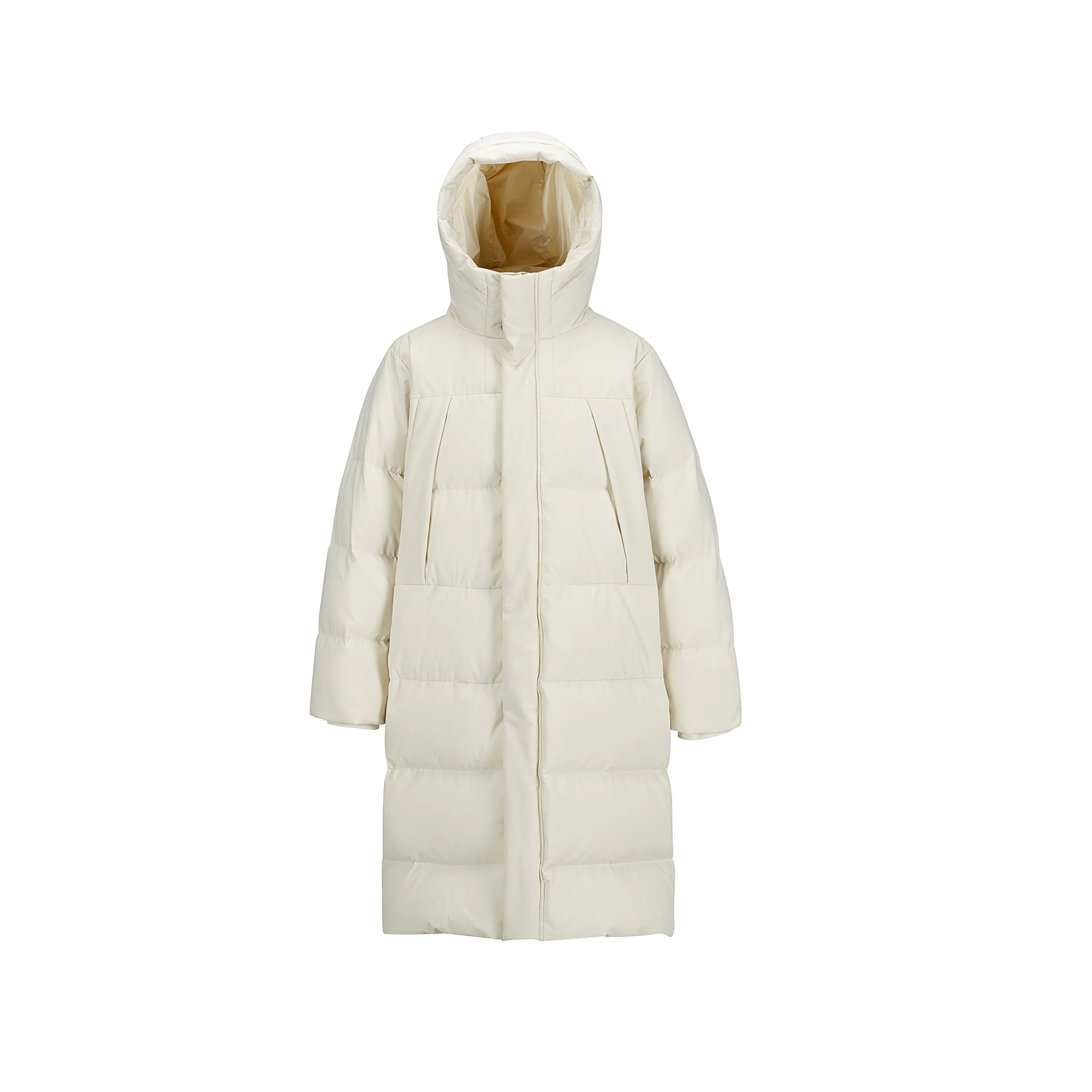 【dme】 冬季潮牌重磅日系复古简约休闲街头户外运动百搭情侣纯色日常港风连帽拉链宽松上衣长袖羽绒服 男女同款