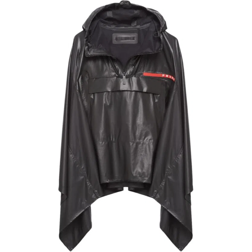 Prada Hooded Cape Black