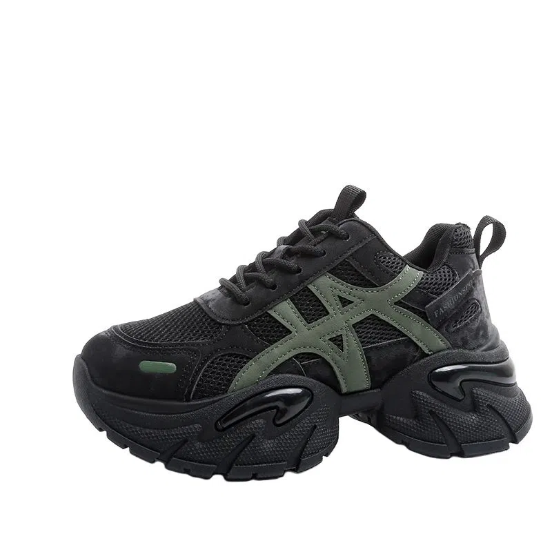 TELENT Retro Dad Sneakers Low Top Mesh