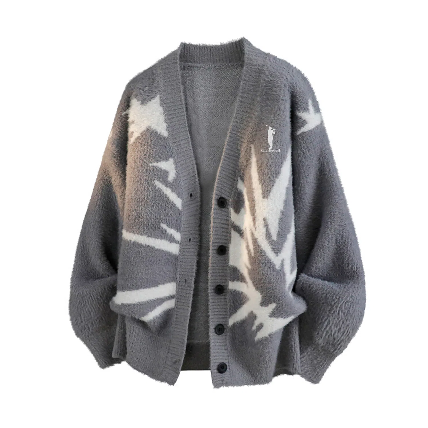 CHARLIE GOLF Vintage V-Neck Cardigan