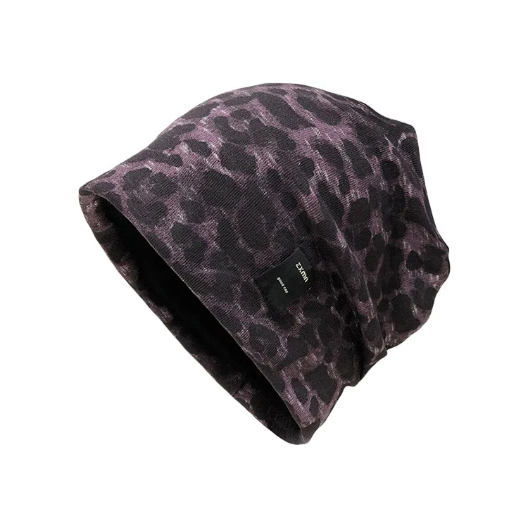 心水好物 美式嘻哈街头个性豹纹扎染双层 棉 帽子 男女同款情侣款