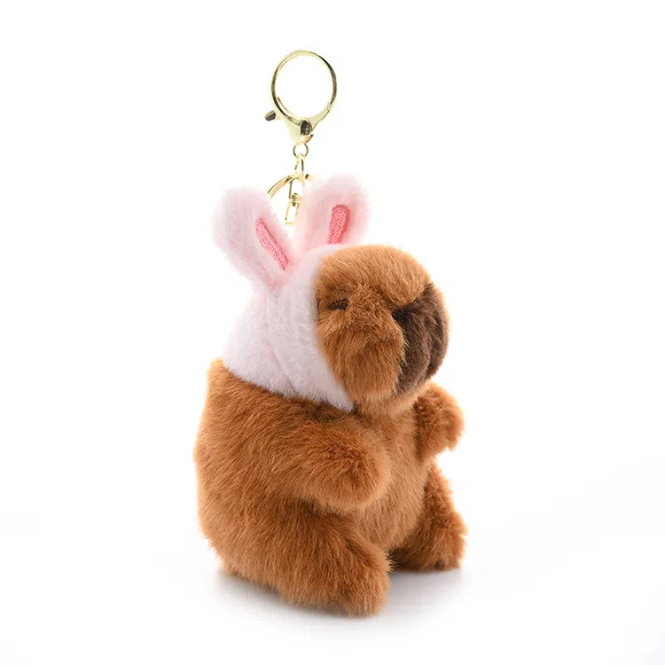 玄唐 高定水豚卡皮巴拉公园玩具毛绒公仔 聚酯纤维 挂件 男女同款情侣款