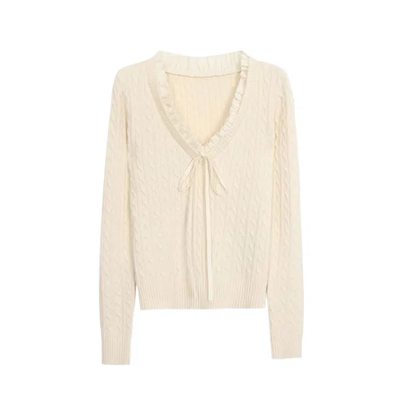 望莱仕 清新优雅百搭气质长袖针织衫 女款