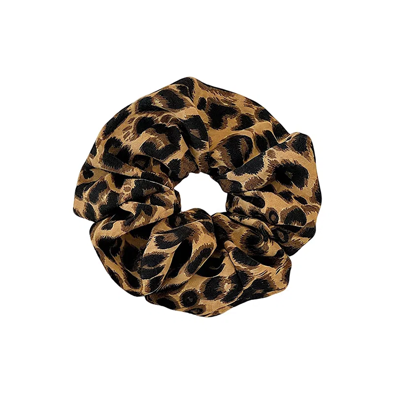 蒙妮 复古豹纹辣妹大肠圈 布艺 发圈 女款