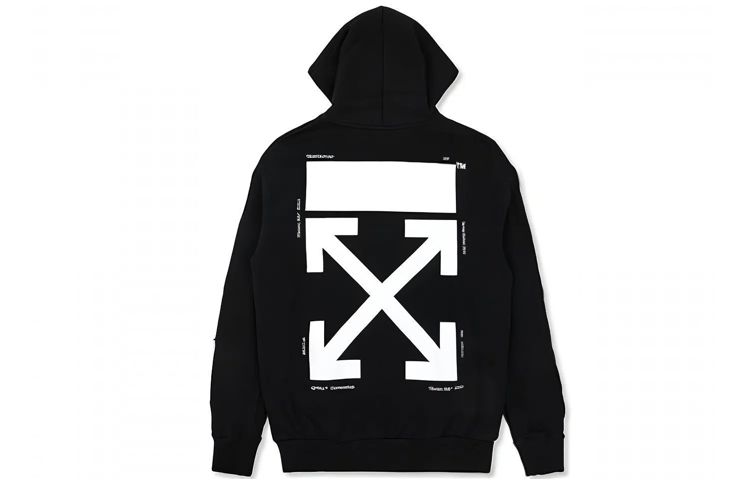 OFF-WHITE Arrow Zip Hoodie Black