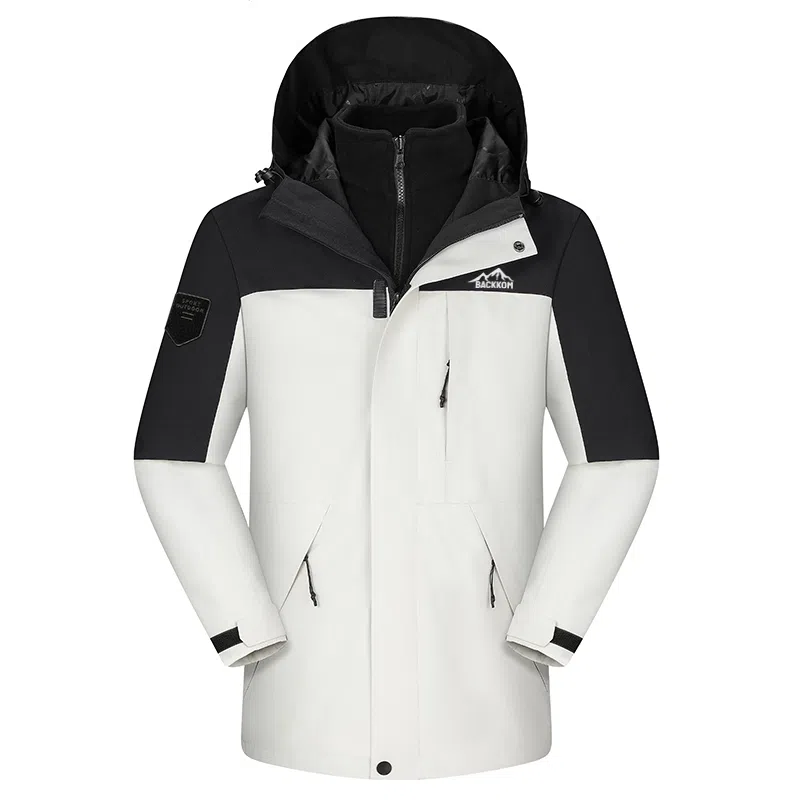 大卫贝肯  美式品牌经典简约山系户外登山运动宽松连帽三合一百搭舒适 冲锋衣 男女同款