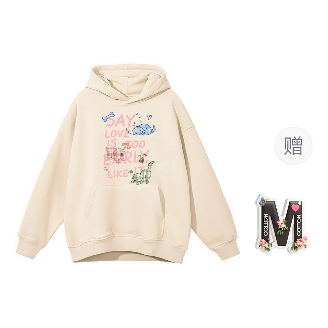 棉购 卡通百搭舒适时尚长袖卫衣 女款