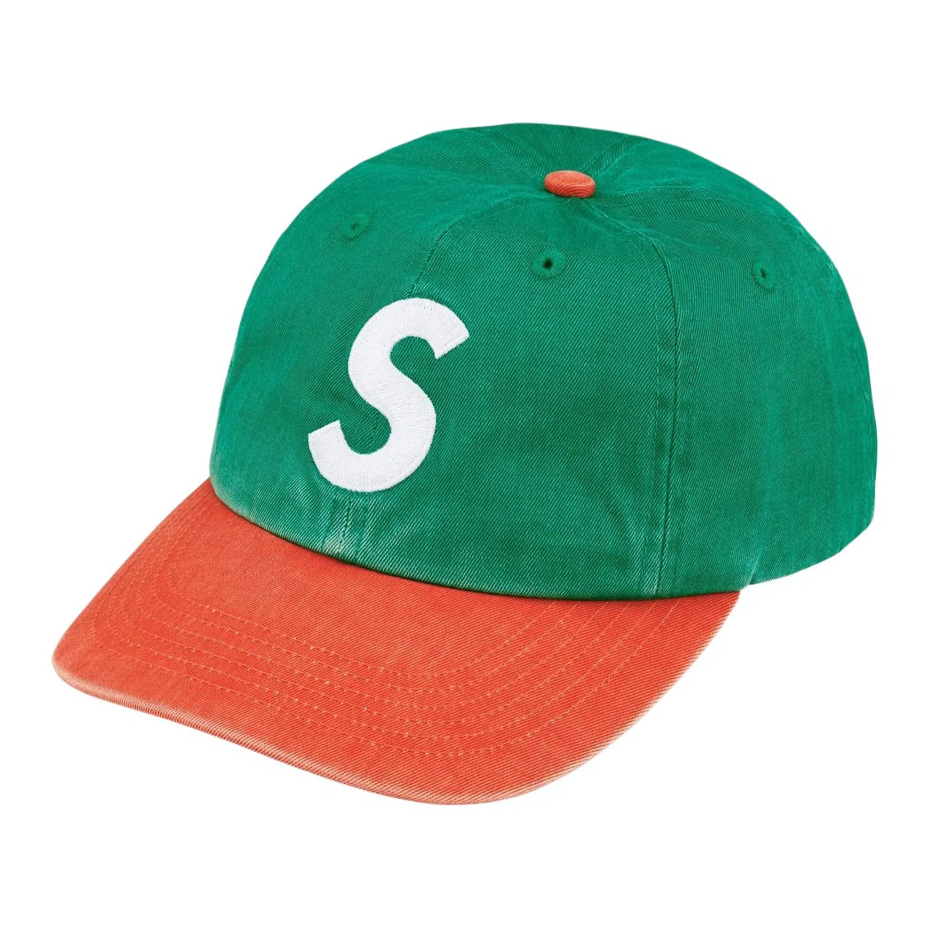 Supreme FW25 Week 1 Pigment Coated 2-Tone S Logo 6-Panel