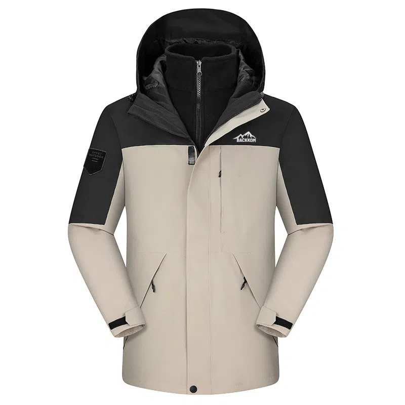 大卫贝肯  美式品牌经典简约山系户外登山运动宽松连帽三合一百搭舒适 冲锋衣 男女同款