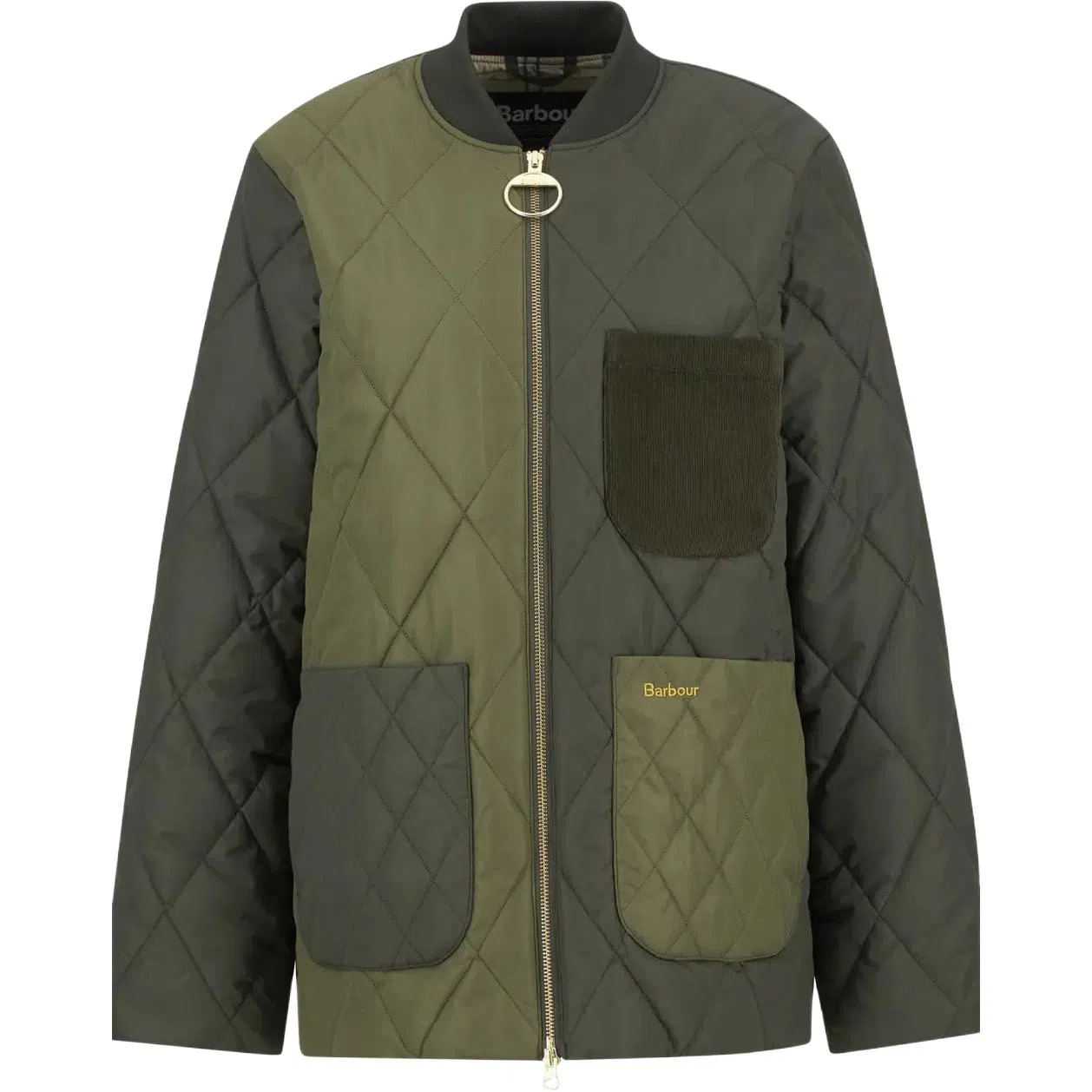 Barbour Letter Print Pocket Flight Jacket Women