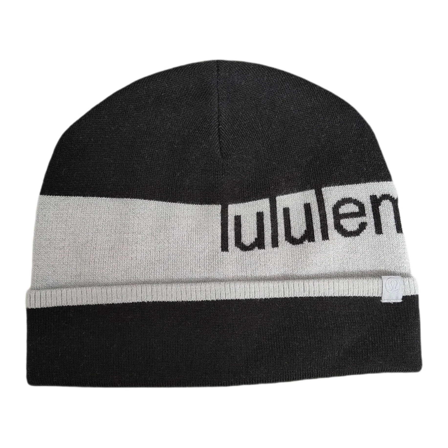 lululemon Logo Beanie Black Grey