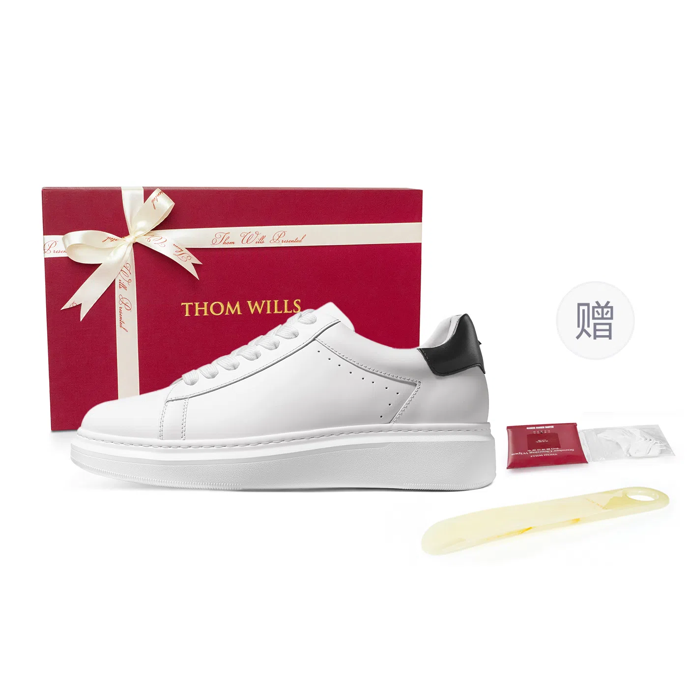 Thom Wills White Platform Sneakers