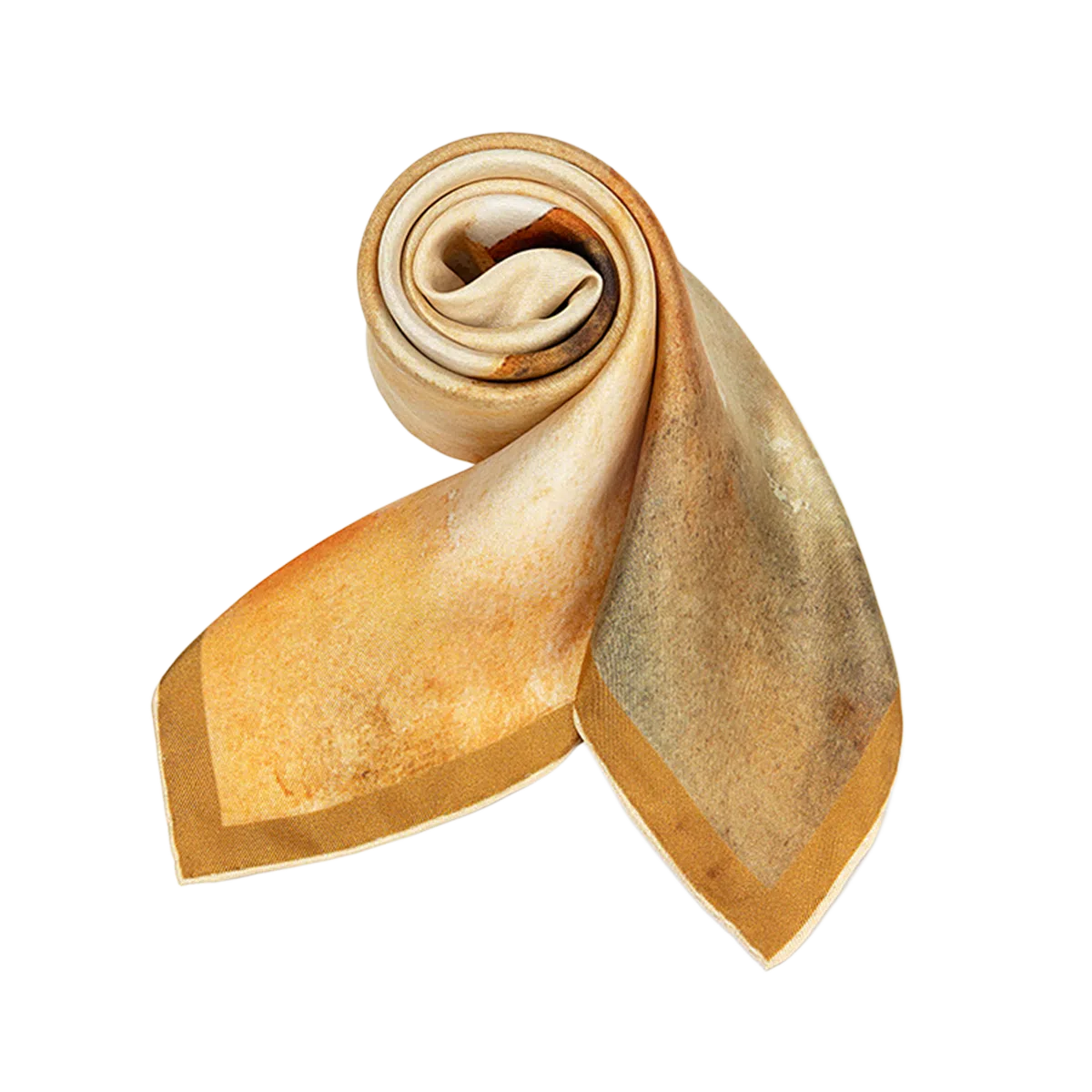 一米画纱 中式国风高雅山茶花系列斜纹中方巾双面西装领巾优雅 桑蚕丝 丝巾 女款