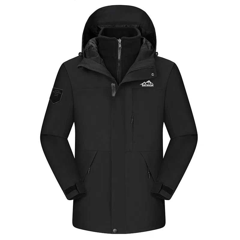 大卫贝肯  美式品牌经典简约山系户外登山运动宽松连帽三合一百搭舒适 冲锋衣 男女同款