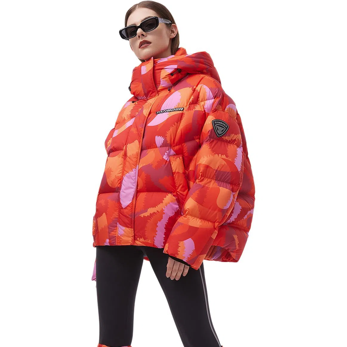 坦博尔 廓形云朵泡芙加厚长袖街头面包羽绒服 女款