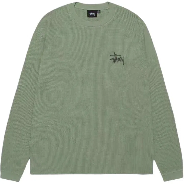 Stussy FW24 RAGLAN THERMAL LS CREW logoT