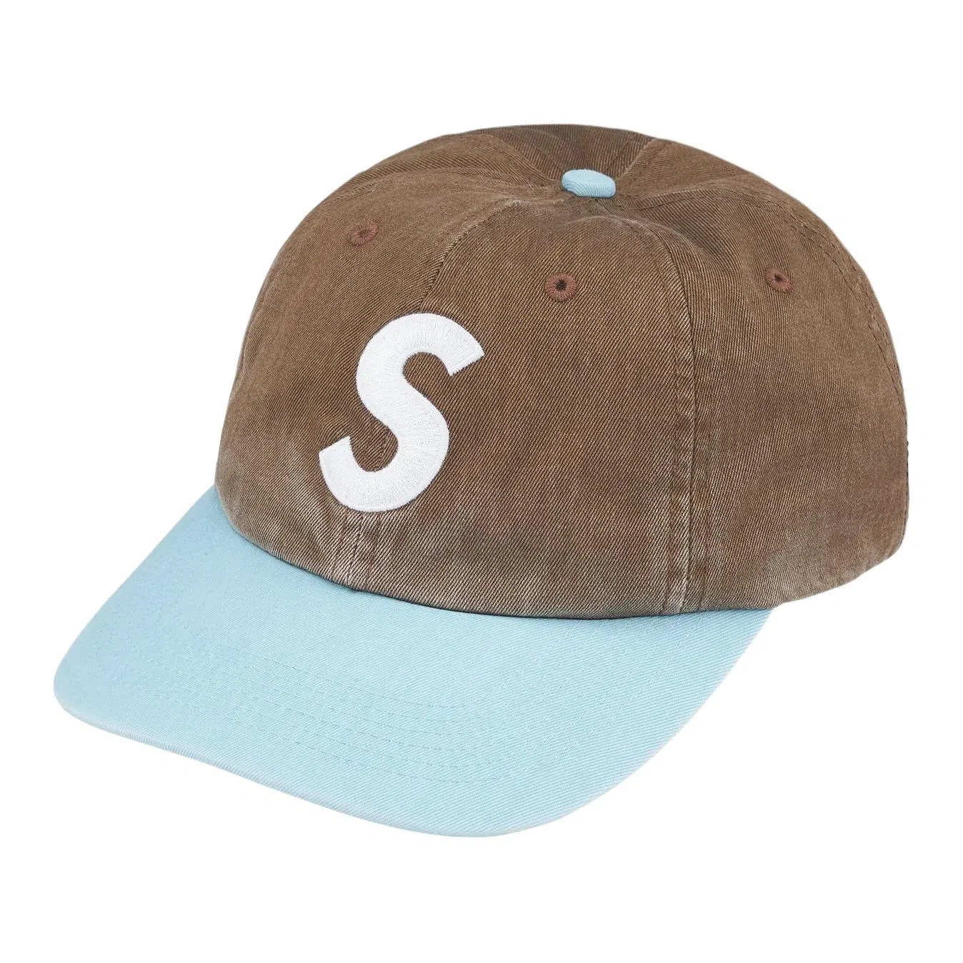 Supreme FW25 Week 1 Pigment Coated 2-Tone S Logo 6-Panel