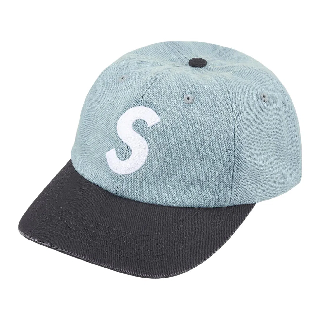 Supreme FW25 Week 1 Pigment Coated 2-Tone S Logo 6-Panel