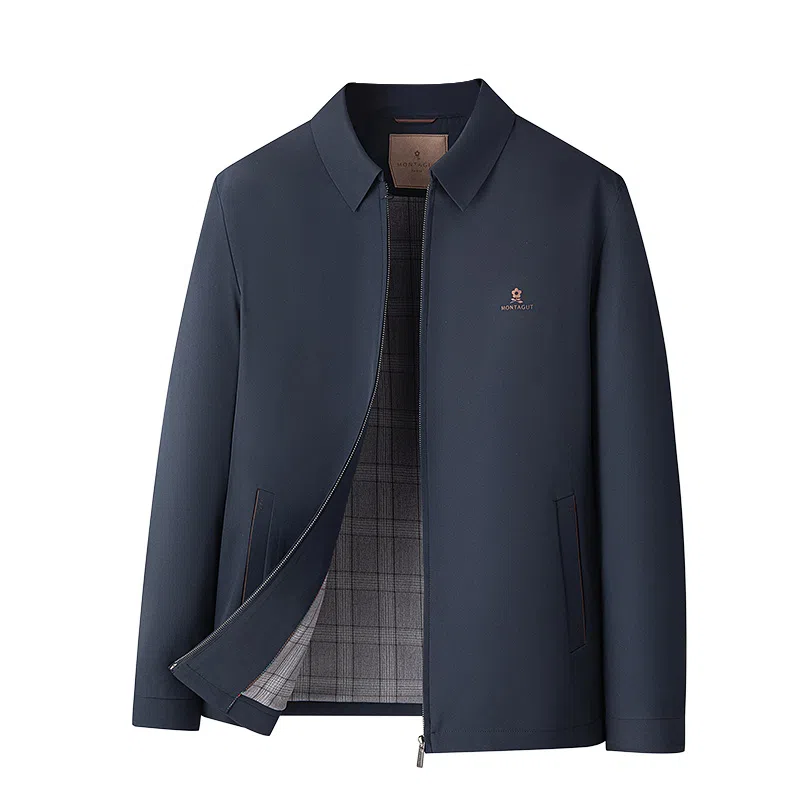 梦特娇 无缝粘合领易打理百搭潮流简约撞色舒适时尚经典复古个 夹克 男款