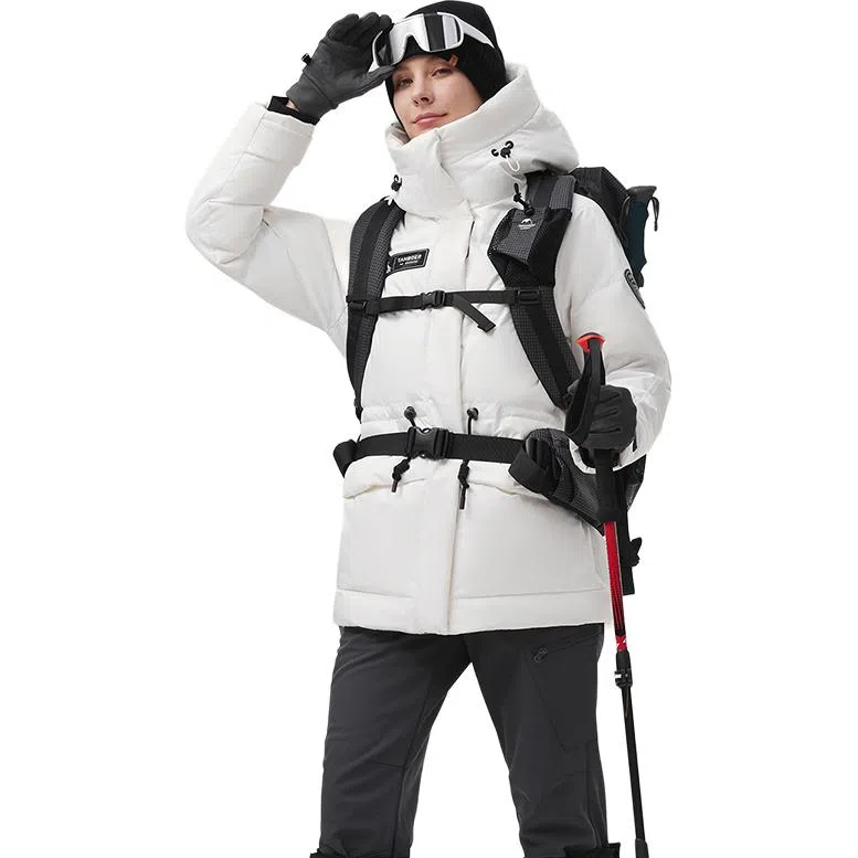 坦博尔 高保暖收腰短款长袖街头面包服羽绒服 女款