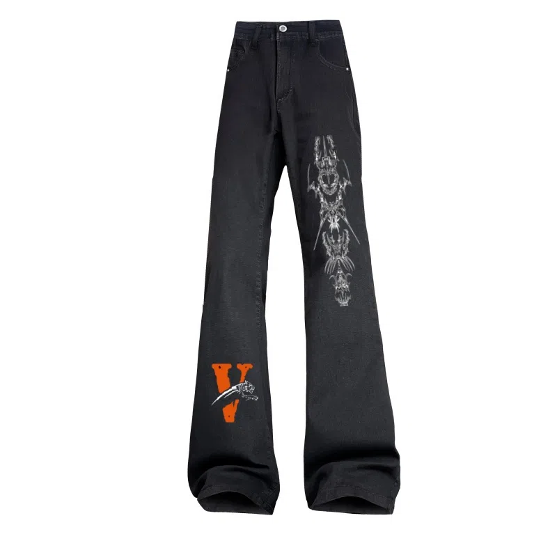 AMBER LIGHT Devil Print Jeans