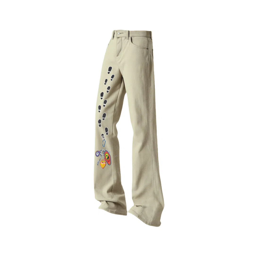 AMBER LIGHT Retro American Flared Paris Pants