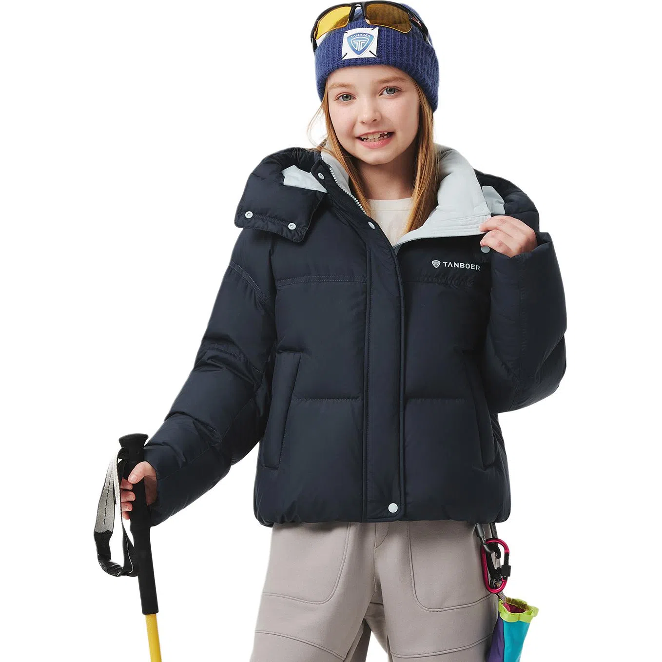 坦博尔 保暖耐脏蓬松面包服羽绒服 女款