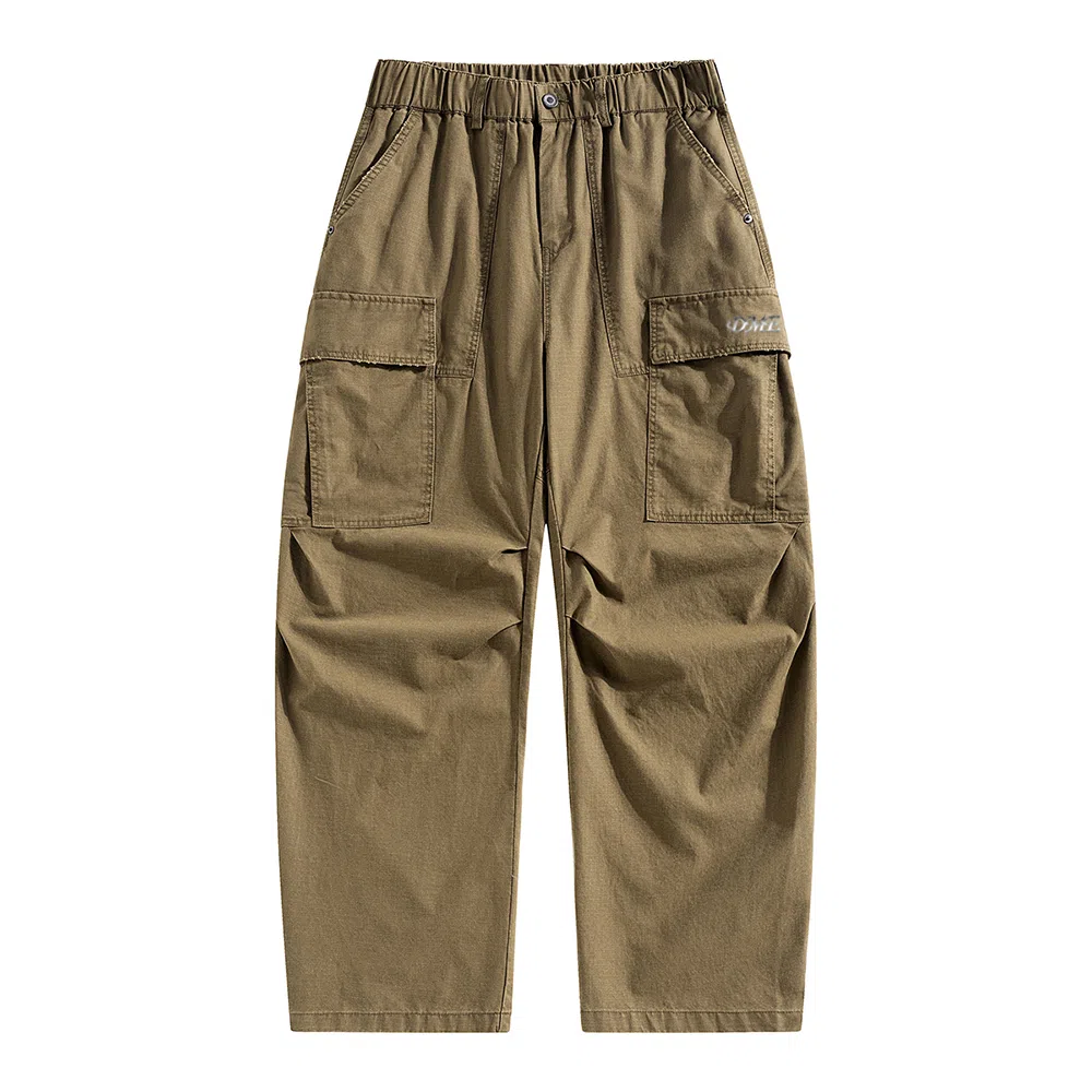 【dme】 日系简约纯色宽松直筒裤子秋季百搭潮流美式复古阔腿裤春秋修饰腿型长裤休闲纯棉工装裤 男女同款