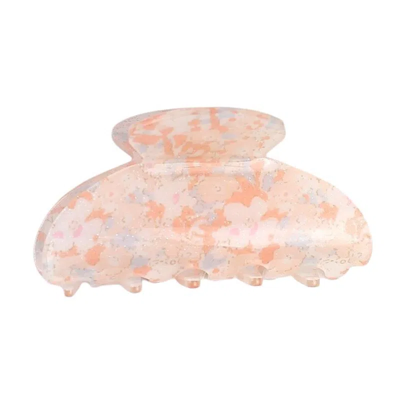 彤彤兔 闪碎花抓夹大号清新雏菊后脑勺盘发鲨鱼夹发饰 亚克力 发夹 女款