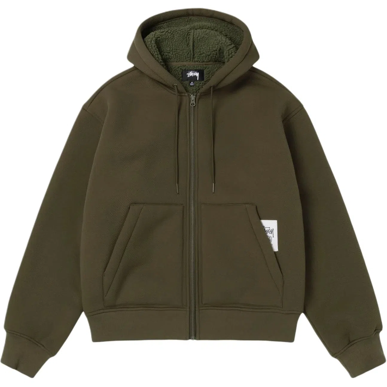 Stussy FW25 FW25 BONDED SHERPA HOODIE logo