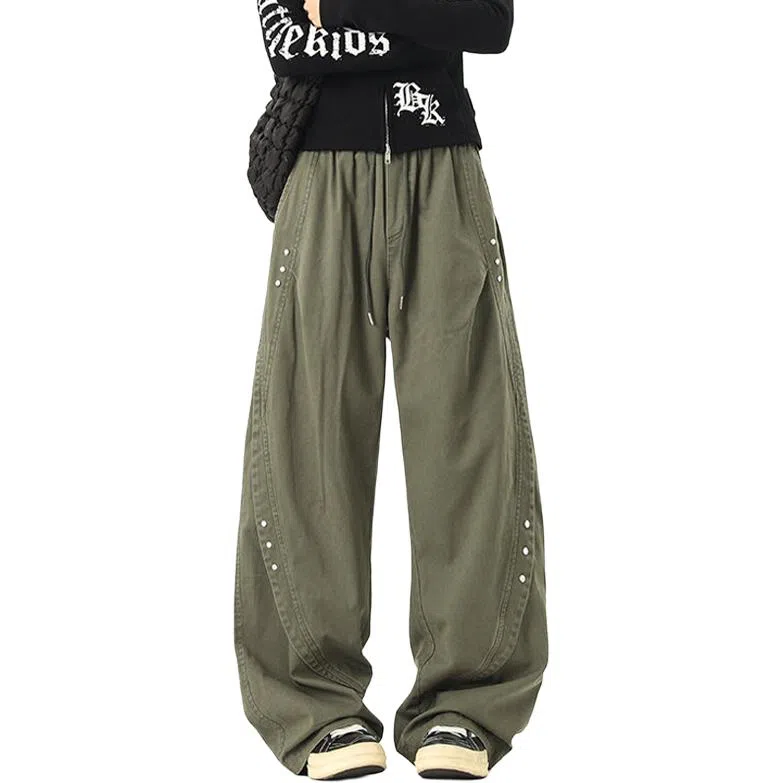 Zoffili Rivet Straight Leg Pants