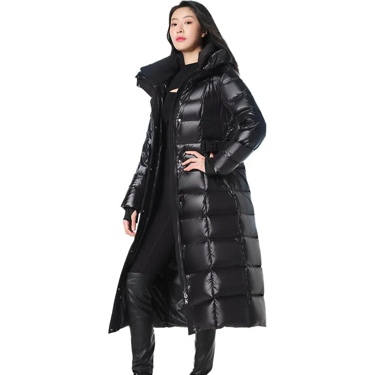 坦博尔 高充绒时尚加厚纯色长袖羽绒服 女款