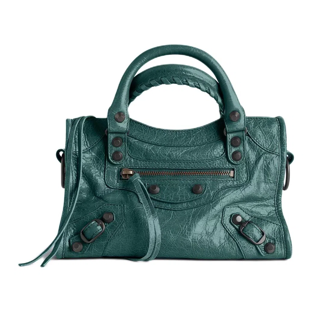 Balenciaga Le City Arena Storico Mini Bag Deep Green