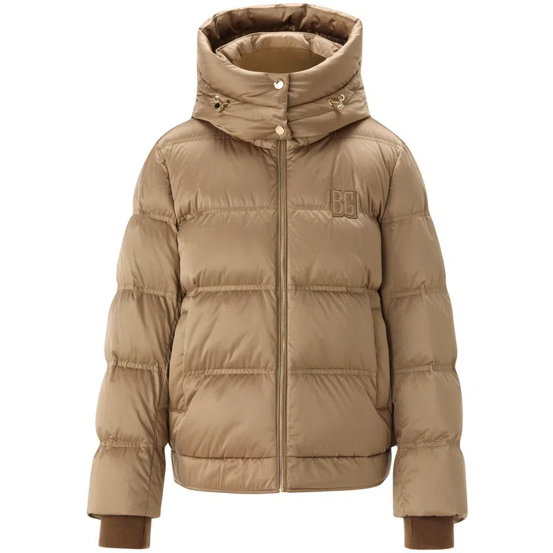 比音勒芬 时尚面包服蓬松保暖连帽羽绒服 女款