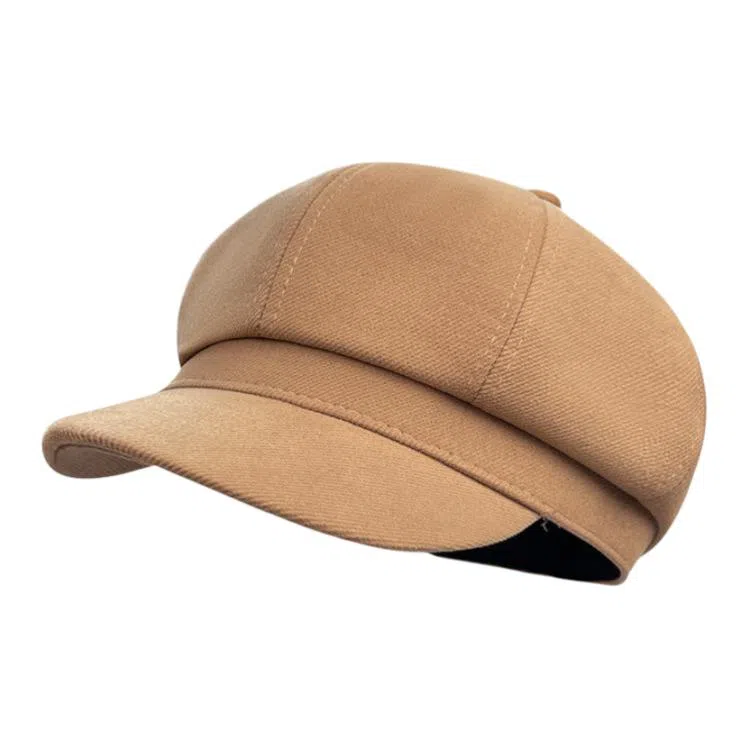 山一丸 英伦八角帽纯色显脸小文艺画家帽报童帽 涤纶 贝雷帽 女款