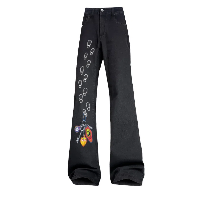 AMBER LIGHT Retro American Flared Paris Pants
